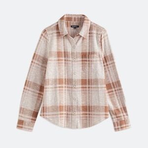 Plaid Button Down Shirt for Women